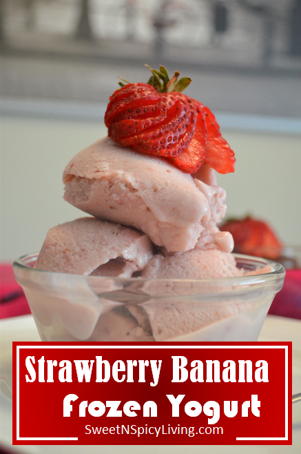 Strawberry Banana Frozen Yogurt 2