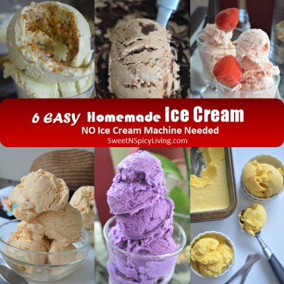 Homemade Ice Cream Collage
