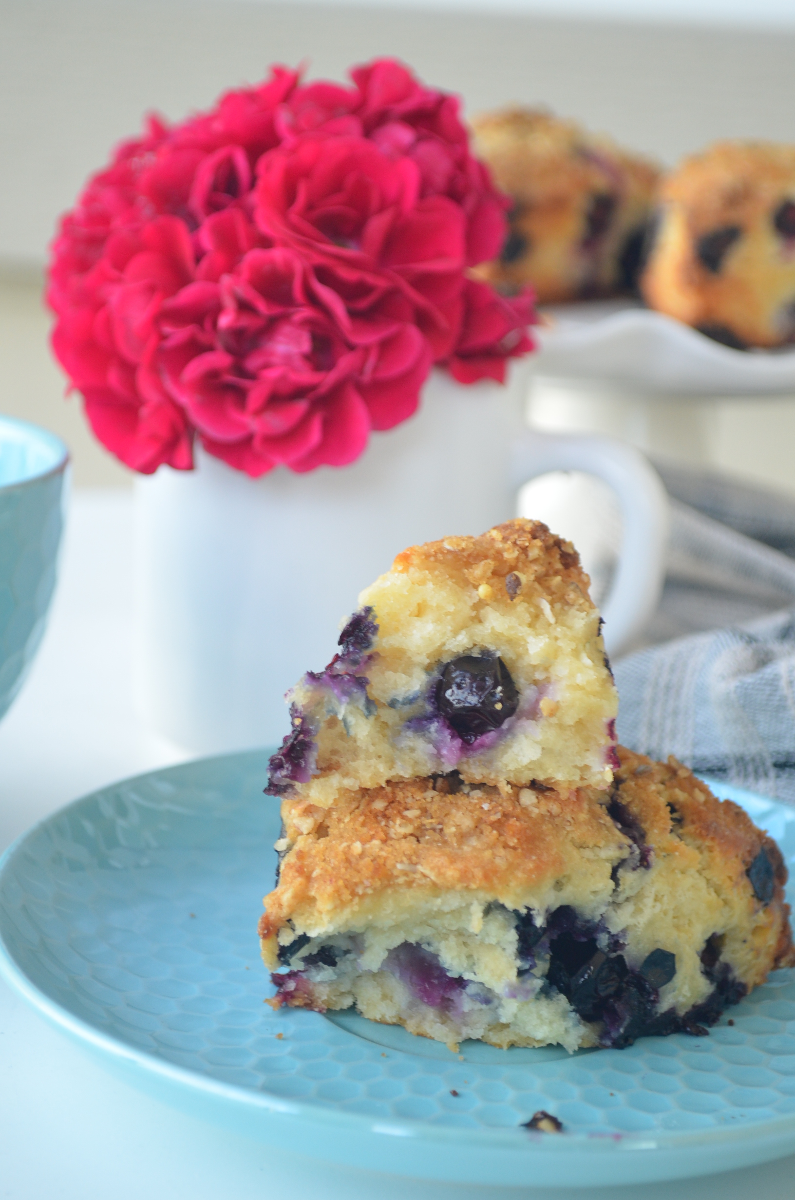 Blueberry Streusel Scones By SweetNSpicyLiving.com