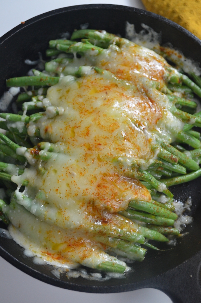 Baked Green Beans with Cheese