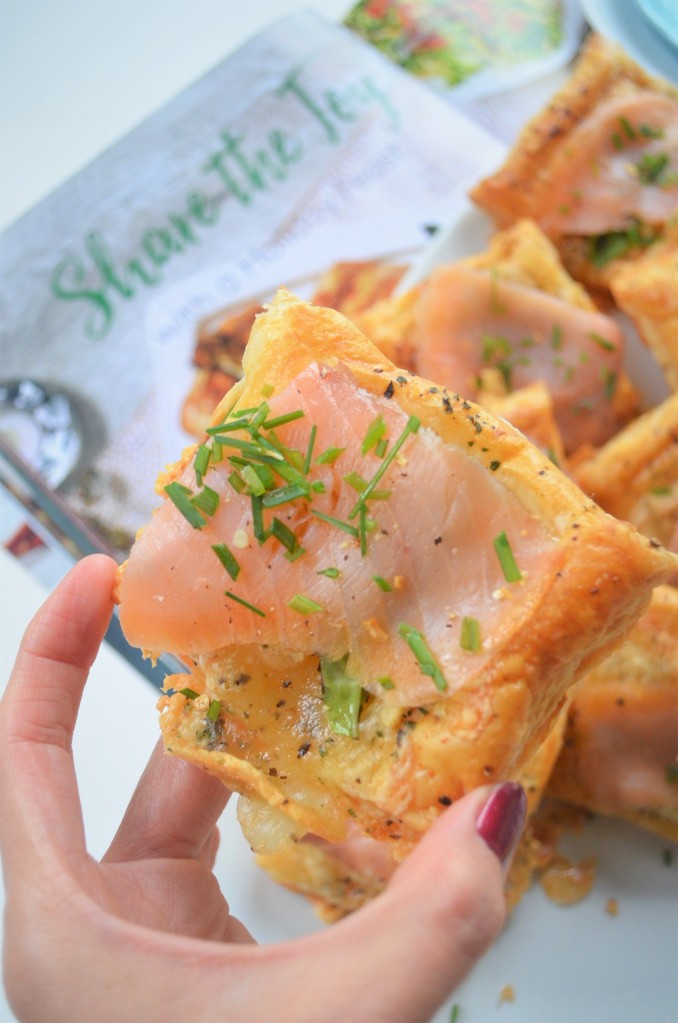 Salmon and Brie Cheese Puff Pastry Bites By SweetNSpicyLiving