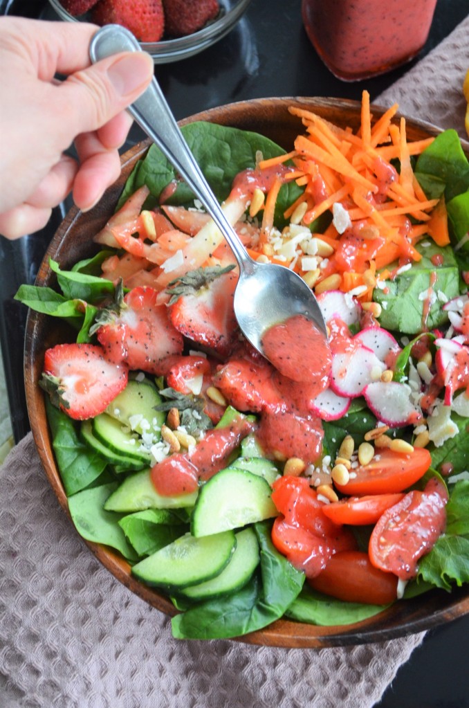 Easy Strawberry Poppy Seed Dressing By SweetnSpicyLiving